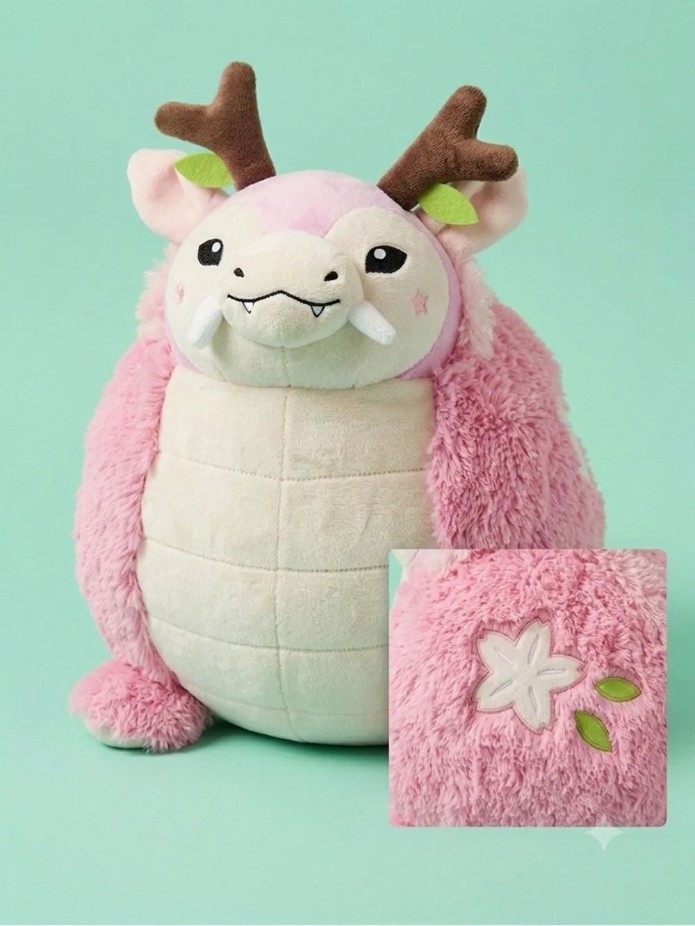 Squishable Jumbo Sakura Dragon Plush - Picture 3 of 6